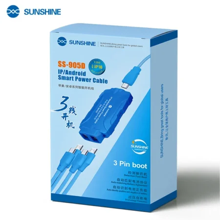 SUNSHINE SS-905D IP/Android Smart Power Cable (V100) – 3-Pin Boot Line