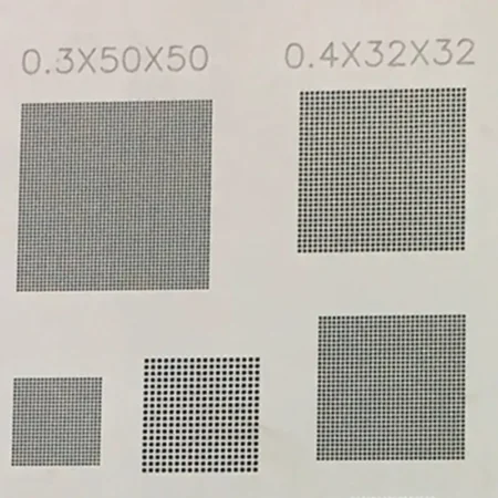 Relife RL-044 0.12MM Universal Solder Multi-Purpose BGA Stencil 0.3 / 0.35 / 0.4 / 0.5 / Parallel / 45 Degree Hole