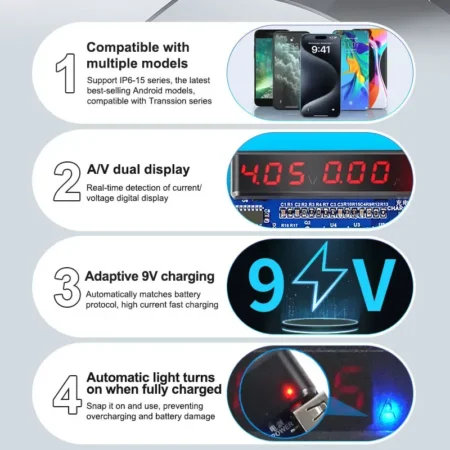 SUNSHINE SS-916 Ultra Charging Activation Board for iPhone 6–16 & Android