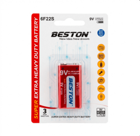 BESTON 9V 6F22S Super Extra Heavy Duty Battery 