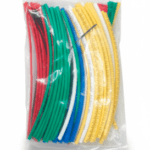 Heat Shrink Tubing 2:1 Kit — 100 Pcs, 20 cm Length, Mixed Sizes & Colors