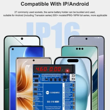 SUNSHINE SS-916 Ultra Charging Activation Board for iPhone 6–16 & Android