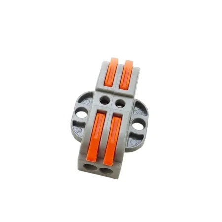 LT-223-2 Panel Mount Wire Connector 2 In 2 Out – Spring Clamp Cable Terminal 