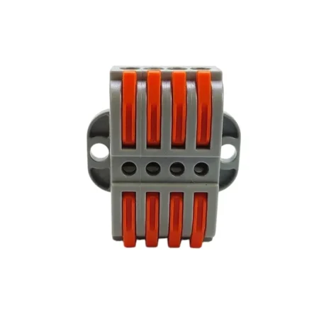 Wago LT-223-4 Panel Mount Wire Connector 4 In 4 Out – Spring Clamp Cable Terminal 