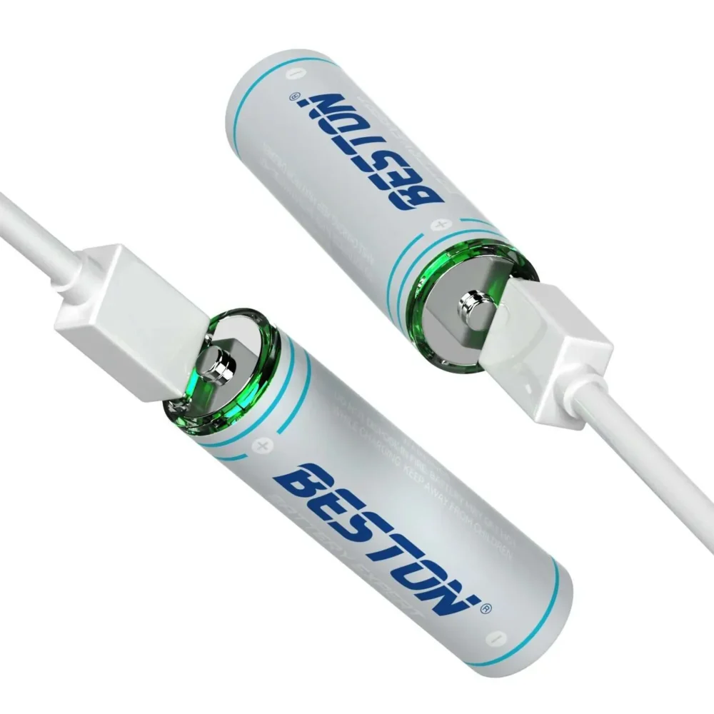 Beston AA 1.5V USB‑C Rechargeable Lithium Battery 2AC‑60 — 2‑Pack (1460 mAh)