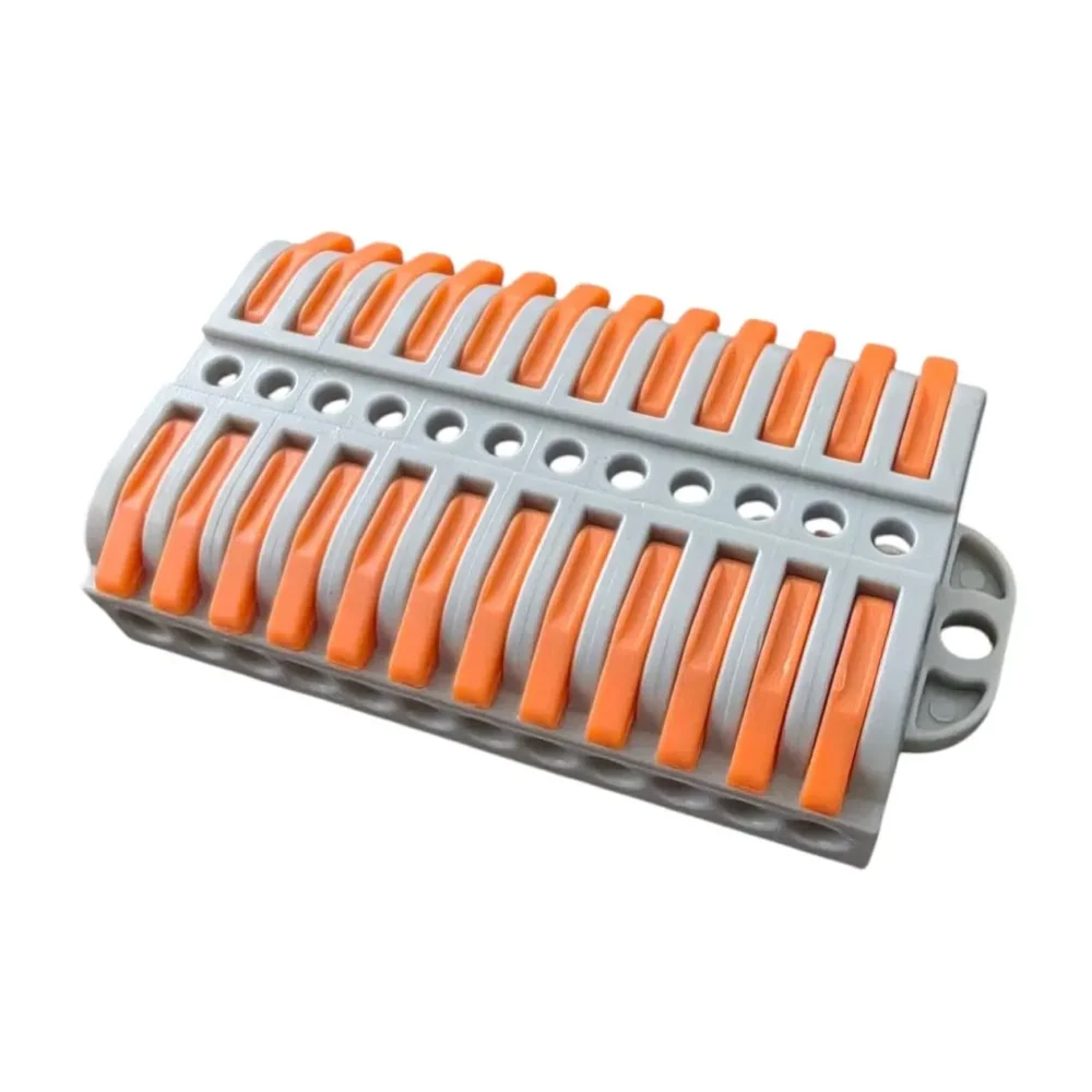 WAGO LT-223-12 Panel Mount Wire Connector 12 In 12 Out – Spring Clamp Cable Terminal