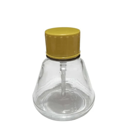 TE-18 Glass Storage Container, 180 ml (Press-to-Dispense Top)