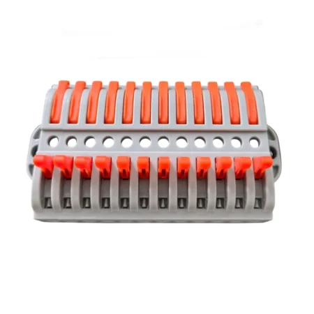 WAGO LT-223-12 Panel Mount Wire Connector 12 In 12 Out – Spring Clamp Cable Terminal 