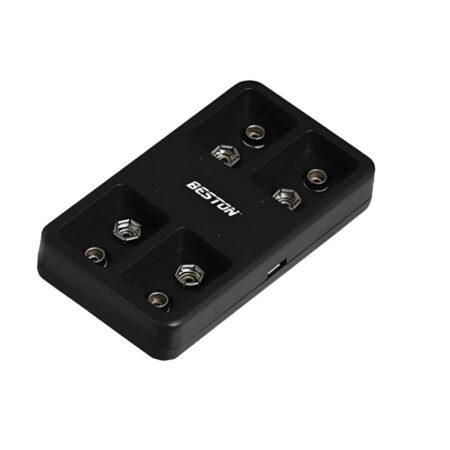 Beston M7004 9V Charger — 4-Slot USB Smart Charger for Beston 9V Li-ion Batteries
