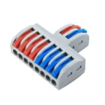 WAGO SPL-82 / LT2-8 Panel-Mount Wire Connector 2 In 8 Out – Spring Lever Distribution Connector 
