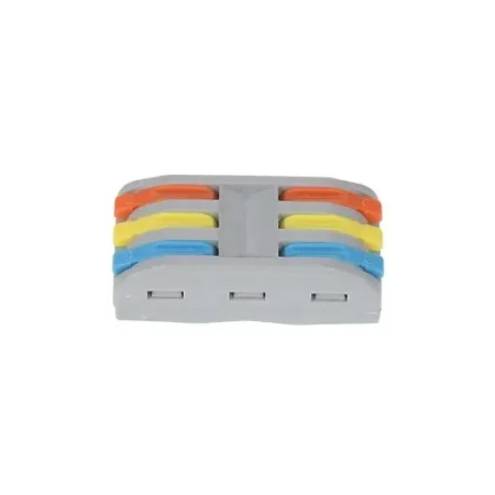 WAGO PCT-223M Wire Connector 3 In 3 Out – Compact Spring Lever Cable Connector 