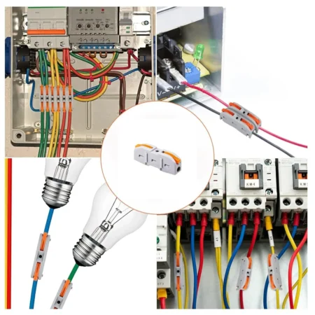 WAGO NC-221 Wire Connector 1 In 1 Out – Compact Spring Lever Cable Connector 