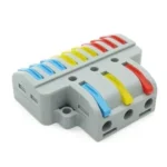 WAGO LT-933 Panel-Mount Wire Connector 3 In 9 Out – Spring Lever Distribution Connector 