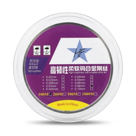 0.08mm High Toughness Soft Tungsten Alloy Wire 100M