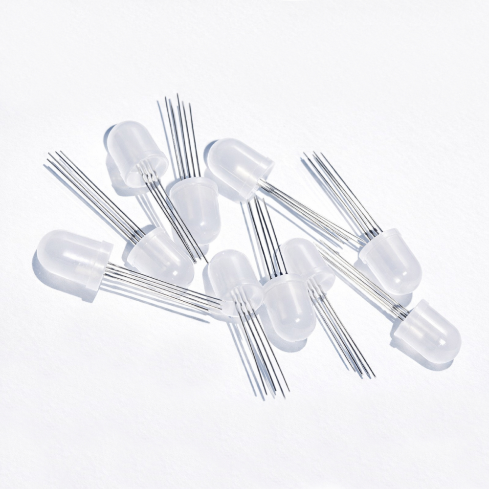 OSEPP LS-00043 (tri-color) RGB 10mm LED Pack of 10