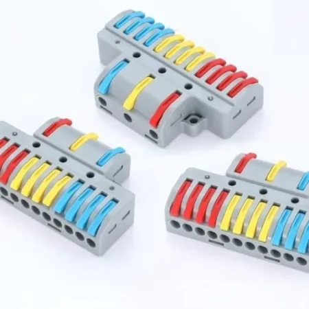 WAGO LT3-12 Panel-Mount Wire Connector 3 In 12 Out – Spring Lever Distribution Connector 