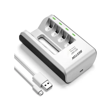 Beston BST-C807 AA/AAA Ni-MH/Ni-Cd USB Smart Charger – 4 Slots