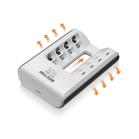 Beston BST-C807 AA/AAA Ni-MH/Ni-Cd USB Smart Charger – 4 Slots