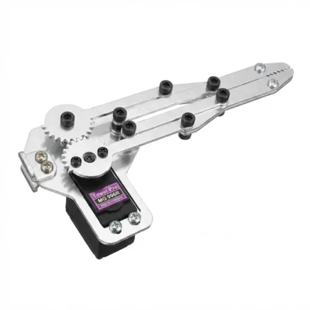 Claw Mechanical Gripper – Aluminum | 2-DOF Robot Paw, 90° Opening, AAA-Grade Finish Made in Egypt (No Motors Included)