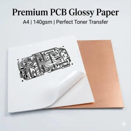 Glossy PCB Toner Transfer Paper A4 (140g) – White, Single-Side Glossy (1 Sheet)