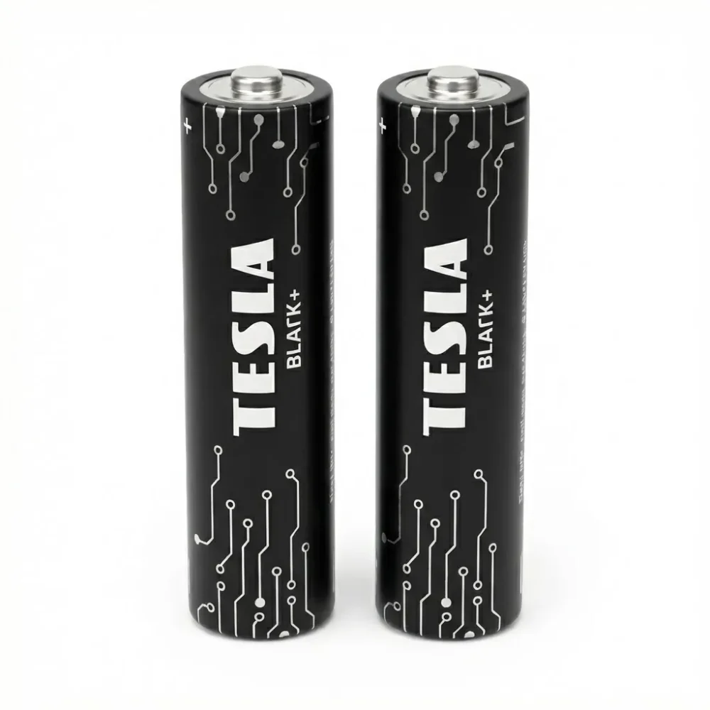 TESLA BATTERIES Black+ Extra Energy AA Alkaline (LR6, 1.5V) – 2-Pack