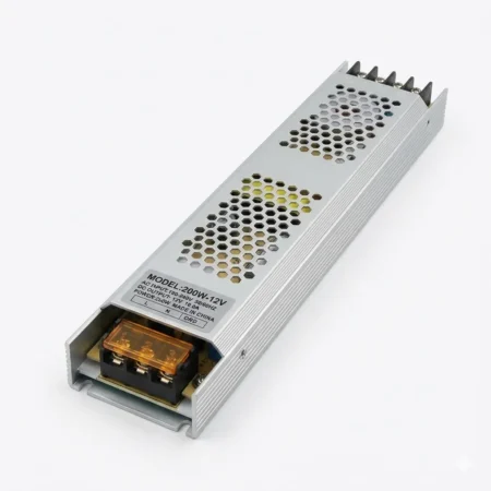 Slim Power Supply 12V 16.6A 200W Slim Metal (AC 190–240V 50/60Hz)