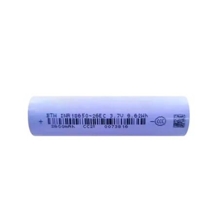 BTW INR18650-26EC 18650 Li-ion Battery 3.7V 9.62Wh 2600mAh – Flat Top (Single Cell)
