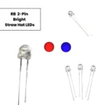 Led 4.8mm RB 2-Pin Bicolor Bright Straw Hat LEDs (Red+Blue/Auto Flashing) 1pcs