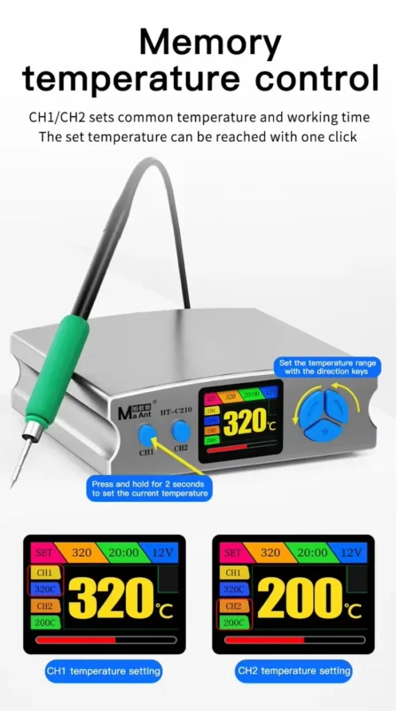 MaAnt HT-C210 Precision Intelligent Digital Display Soldering Station – Standard Version 