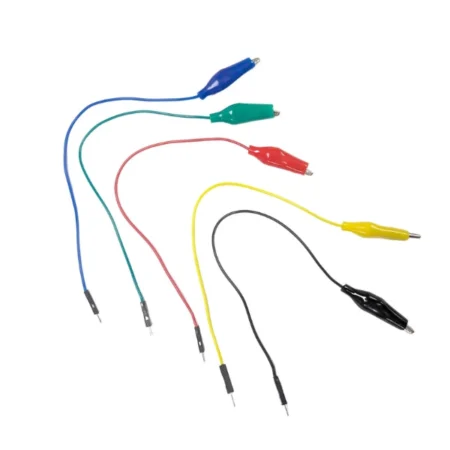 10-Pin Male Header to Crocodile Alligator Clip Test Leads 30cm
