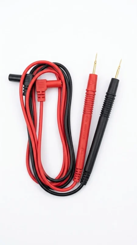 CAT III Multimeter Test Leads with Thin Needle Probes 100cm