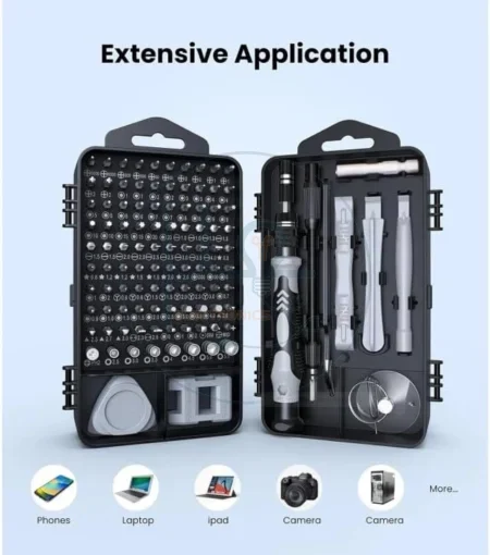 115-in-1 Precision Magnetic Screwdriver and Electronics Repair Tool Kit