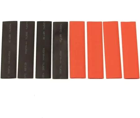 Heat Shrink Tube Kit 2:1 Red and Black – 127 Pieces 