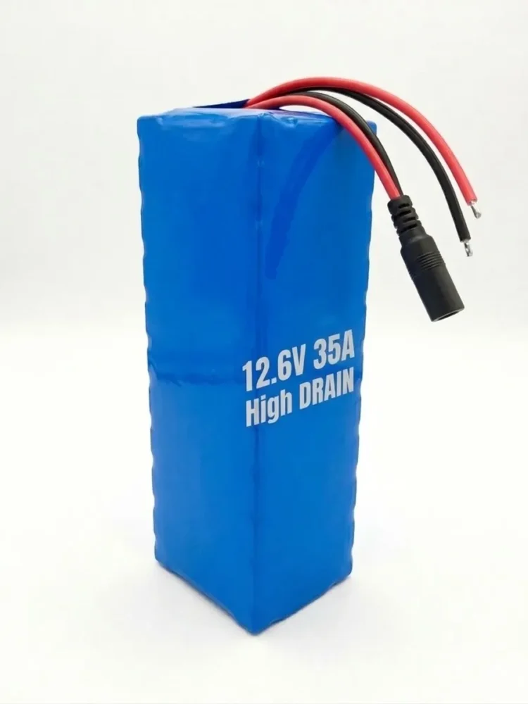 Battery Pack 12.6V 35Ah High Drain Rechargeable Lithium-ion Battery Pack – 40A Max Discharge, Heavy-Duty 3S12P Design 