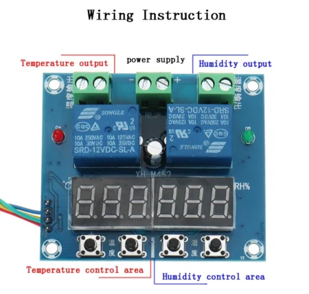 XH-M452 Temperature and Humidity Controller Module
