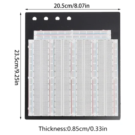 Breadboard 3220 Tie-Point Solderless Breadboard with 7 Power Lanes