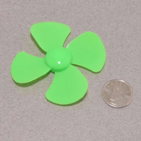 Plastic Propeller 4 Blades 56mm for DC Motor – Multi-Color