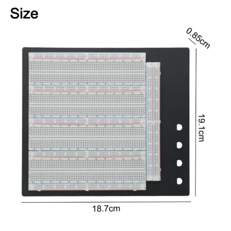 Breadboard 3220 Tie-Point Solderless Breadboard with 7 Power Lanes