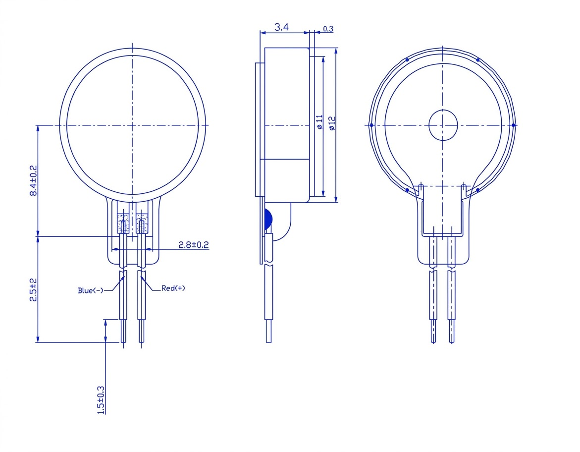 Mini Coin Vibration Motor 1.5–3.7V (RCD1234) 1 MicroOhm AOI d rj