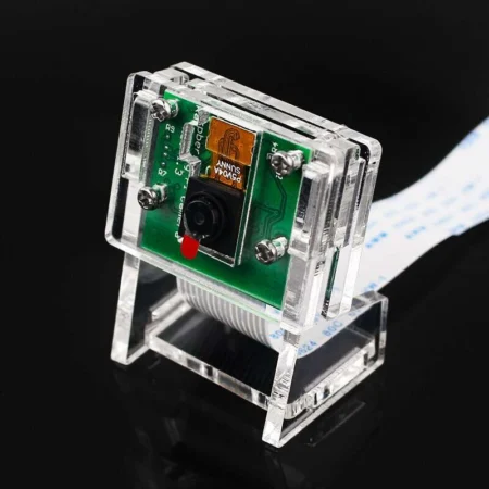 Clear Acrylic Protective Case for Raspberry Pi Camera Module