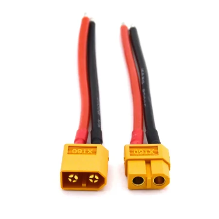 XT60 Male and Female Connector with 10cm 16AWG Silicone Wire