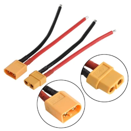 XT60 Male and Female Connector with 10cm 16AWG Silicone Wire