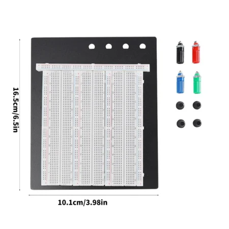 Breadboard 2390 Tie-Point Solderless Breadboard with 5 Power Lanes