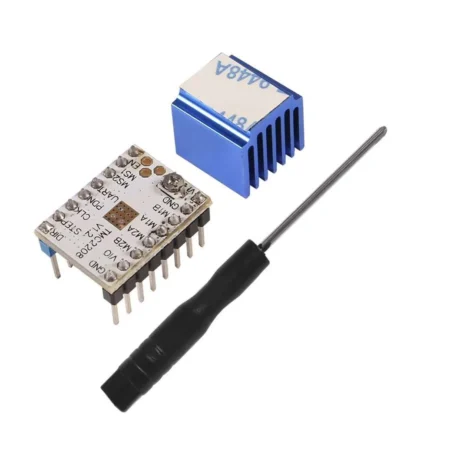 TMC2208 V1.2 Silent Stepper Motor Driver Module with Heat Sink and Screwdriver 