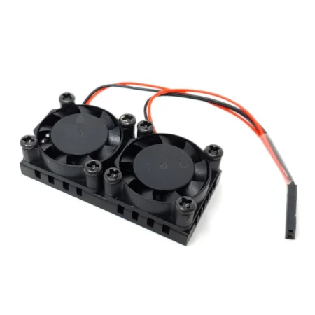 Raspberry Pi Dual Cooling Fan 5V with Heatsink Kit for Pi 3B / 3B+ / 4B
