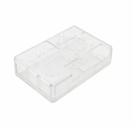 Raspberry Pi 5 Clear Plastic Case with Cooling Fan – Board Not Included