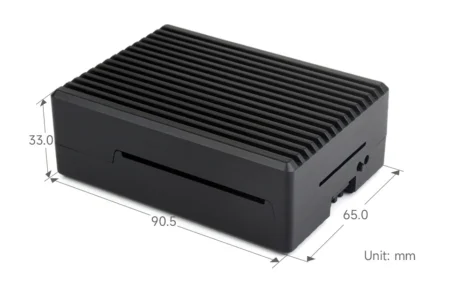 Raspberry Pi 5 Aluminum Stripe Grooved Case (Fan and Board Not Included)