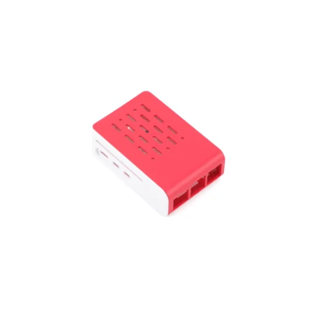 Red and White ABS Case for Raspberry Pi 5 (Without Fan and Board)