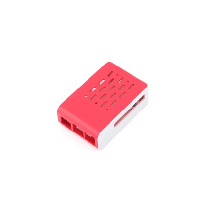 Red and White ABS Case for Raspberry Pi 5 (Without Fan and Board)