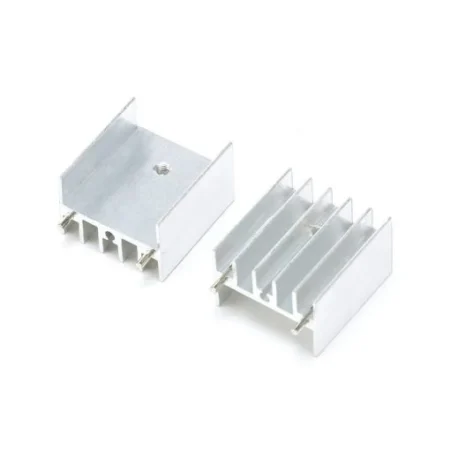 Aluminum Heatsink Heat Sink L 25 x W 23 x D 16 mm White For TO-220 / TO218 / To247 (25x23x16mm)